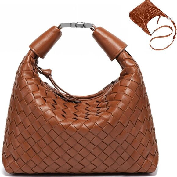 Crossbody Tote Bag Vegan Leather Small Hand Bag Women Versatile Compact - Picture 1 of 6